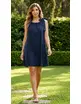 Garde-robe - Lang kleed - Blauw-bruin