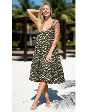 Garde-robe - Kort Kleedje - Kaki
