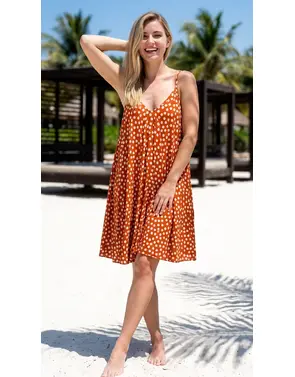 Garde-robe - Kort Kleedje - Donker oranje