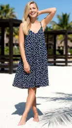 Garde-robe - Kort Kleedje - Marine