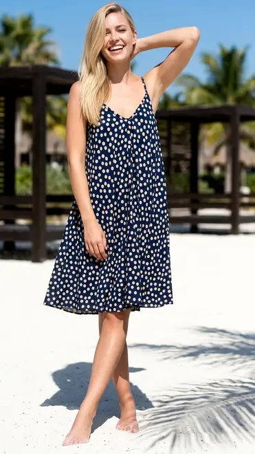 Garde-robe - Kort Kleedje - Marine