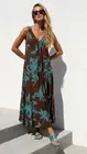 Garde-robe - Lang kleed - Blauw-bruin