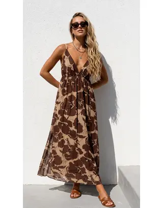Garde-robe - Lang kleed - Bruin