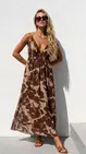 Garde-robe - Lang kleed - Bruin