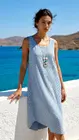 Garde-robe - Halflang Kleedje - Blauw