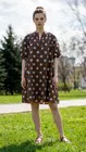 Garde-robe - Halflang Kleedje - Blauw-bruin