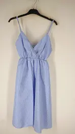 Garde-robe - Kort Kleedje - Wit-blauw