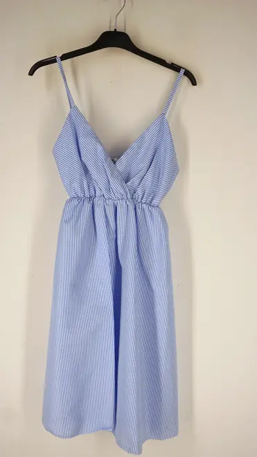 Garde-robe - Kort Kleedje - Wit-blauw