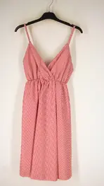 Garde-robe - Kort Kleedje - Wit-rood
