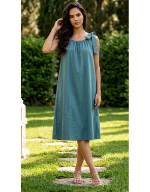 Garde-robe - Halflang Kleedje - Blauw
