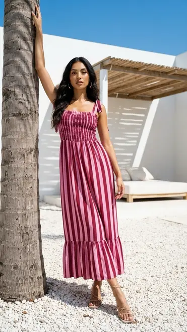 Garde-robe - Lang kleed - Roze