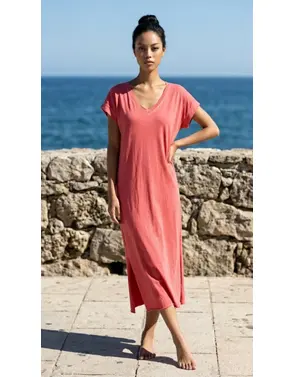 Garde-robe - Lang kleed - Coraal