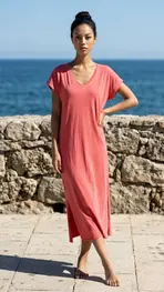 Garde-robe - Lang kleed - Coraal