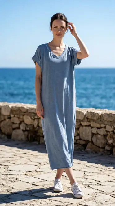 Garde-robe - Lang kleed - Jeans