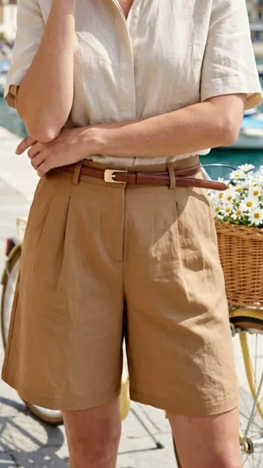 Garde-robe - Short - Camel
