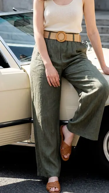 Garde-robe - Lange Broek - Kaki