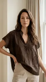 Garde-robe - Top - Bruin