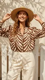Garde-robe - Blouse - Beige