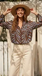 Garde-robe - Blouse - Blauw