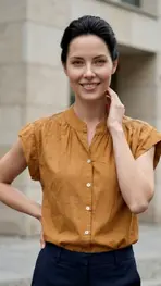 Garde-robe - Blouse - Camel