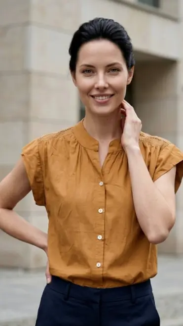 Garde-robe - Blouse - Camel