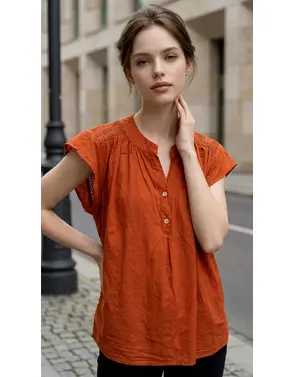 Garde-robe - Blouse - Donker oranje