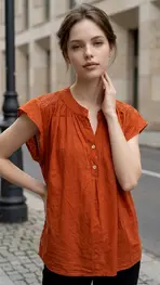 Garde-robe - Blouse - Donker oranje