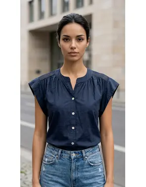 Garde-robe - Blouse - Marine