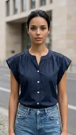 Garde-robe - Blouse - Marine