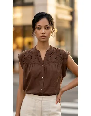 Garde-robe - Top - Bruin