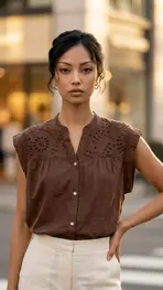 Garde-robe - Top - Bruin