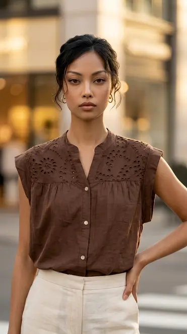 Garde-robe - Top - Bruin