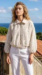 Garde-robe - BOMBER - Ecru