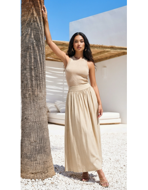 Garde-robe - Lange Rok - Beige