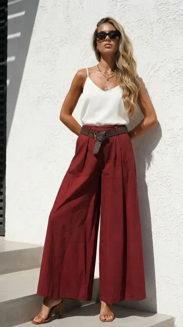 Garde-robe - Lange Broek - Bordeaux