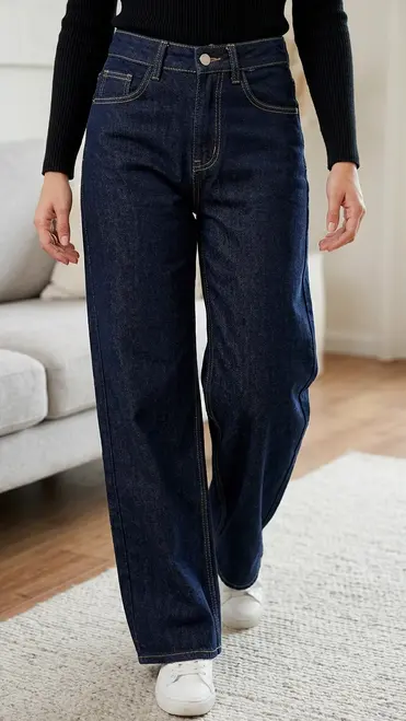 Garde-robe - Lange Broek - Donker jeans