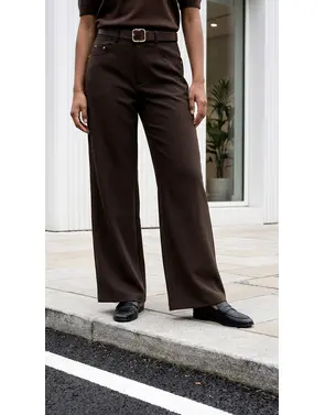 Garde-robe - Lange Broek - Donker bruin