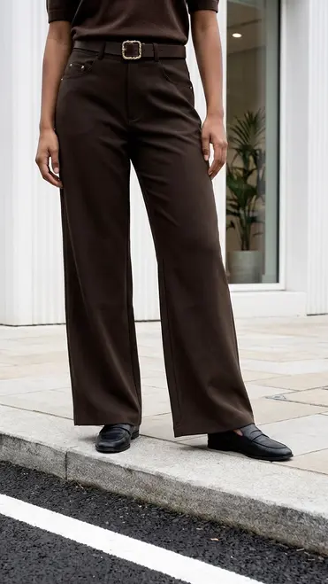 Garde-robe - Lange Broek - Donker bruin