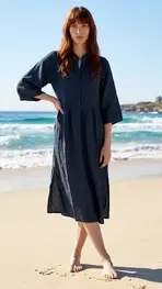 Garde-robe - Halflang Kleedje - Donker jeans
