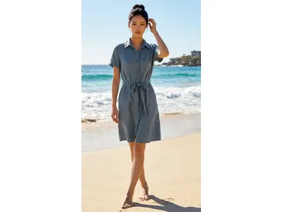 Garde-robe - Lang kleed - Jeans licht