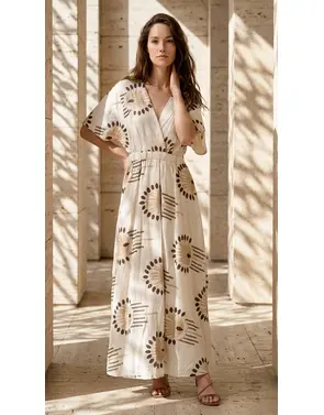 Garde-robe - Lang kleed - Bruin