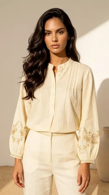 Garde-robe - Blouse - Beige