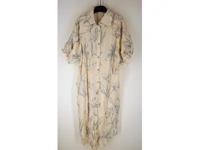 Garde-robe - Lang kleed - Blauw-beige