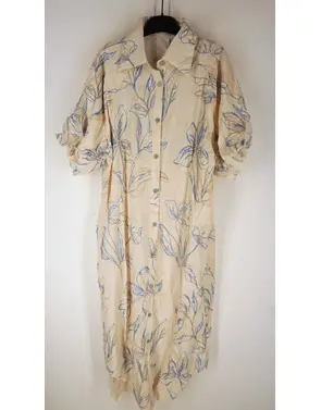 Garde-robe - Lang kleed - Blauw-beige
