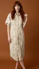 Garde-robe - Lang kleed - Blauw-beige