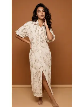 Garde-robe - Lang kleed - Beige-bruin