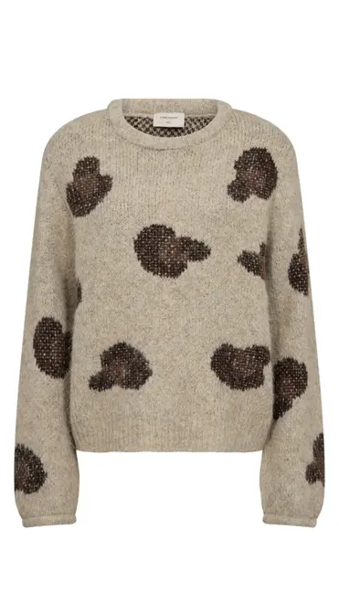 Free/quent - Pull - Beige-bruin