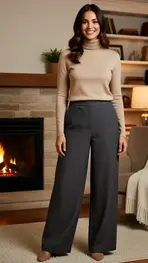 Free/quent - Lange Broek - Donker grijs