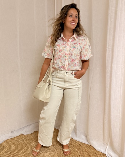 Pastel Flowers &amp; Denim