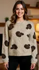 Free/quent - Pull - Beige-bruin